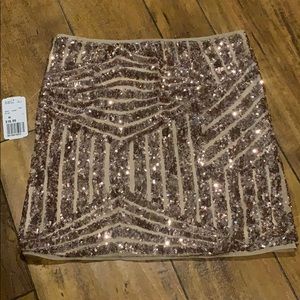 Forever21 blush skirt with sequence